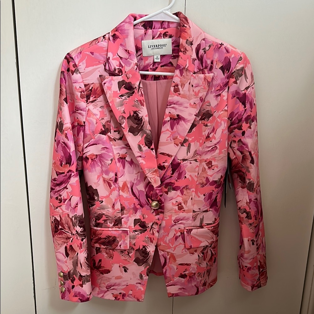 NWT Liverpool Vibrant Floral Women's Blazer